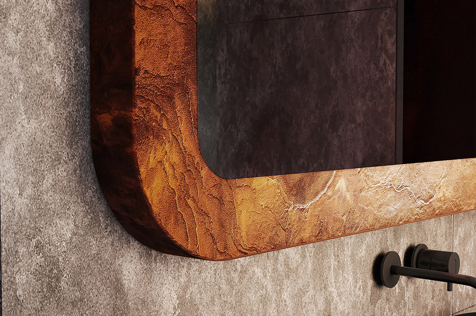 Unikt spejl i ramme efter mål. Tilpas det til dine behov