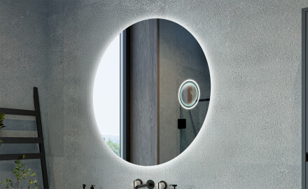 Runde klassiske spejle med belysning