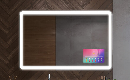 Afrundede spejle med dekorativt dæksel