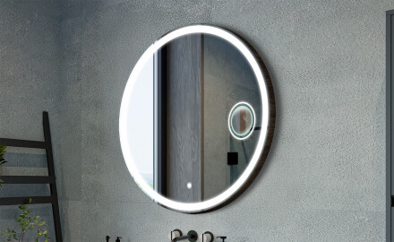 Runde spejle med dekorativt dæksel