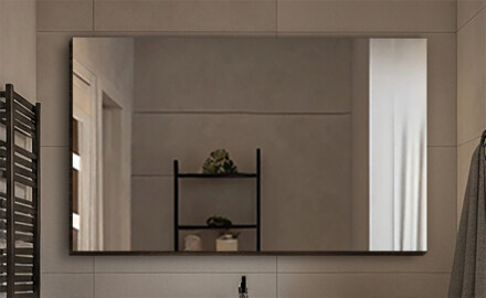 Spejle med et dekorativt låg uden belysning