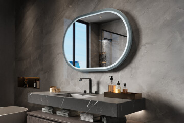LED-spejle i en MDF-ramme