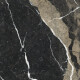 Glaseret porcelænsflise til gulv, 60x120, sort med gyldne årer, blank, rektificeret, A4H109 Pierre Black #10