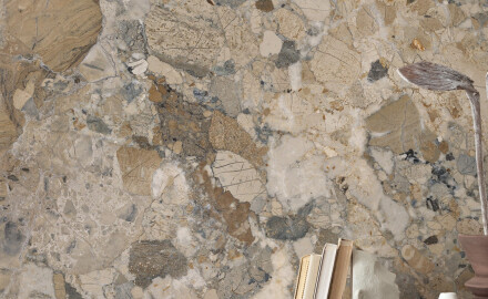 Storformat-fliser 120x280, marmor, beige-grå, blank, A4H1111 Calda Ambrozia