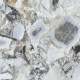 Gresfliser til gulvet, 120x120, hvid marmor med gyldne årer, blank, A4H1120 Bellezza Bianca #1