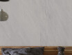 Glaseret porcelænsflise til gulv, 120 x 280 cm, lys grå, stenlook, mat, A4H1125 Agathos White