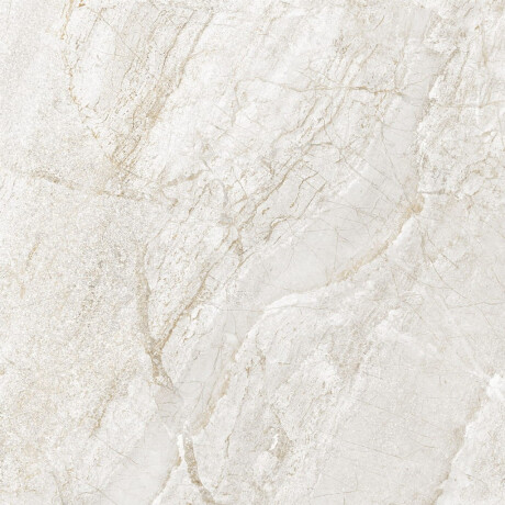 Glaseret porcelænsflise til gulv, 60x120 cm, lys grå, stenlook, mat, A4H1127 Agathos White #1