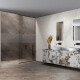 Glaseret porcelænsflise til gulv, 120x280 cm, brun stenlook, mat, A4H1133 Agathos Multicolor #1