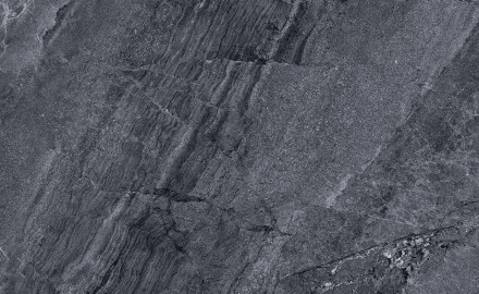 Glaseret keramisk flise til gulv, 120x120 cm, antracitfarvet, stenlook, mat, A4H1138 Agathos Anthracite