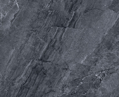 Glaseret keramisk flise til gulv, 120x120 cm, antracitfarvet, stenlook, mat, A4H1138 Agathos Anthracite