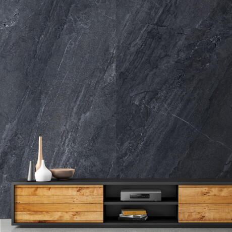Glaseret keramisk flise til gulv, 120x120 cm, antracitfarvet, stenlook, mat, A4H1138 Agathos Anthracite #6
