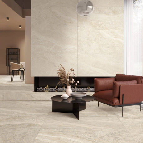 Gres til gulv 60,5 x 121, beige, stenlook, mat, A4H1144 Luxor Natural #6