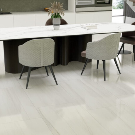 Storformat porcelænsflise til gulv, 120×280 cm, grå mat med diskret åretegning, rektificeret, A4H186 Dolomite #2