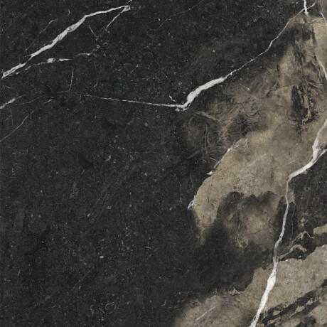 Storformat porcelænsflise, 120 x 270 cm, sort mat med gyldne årer, rektificeret, A4H196 Pierre Black #7