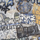Glaseret porcelænsflise til gulv, 120 x 280 cm, mat grå, rektificeret, A4H248 City Graffiti Grey #2