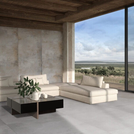 Glaseret porcelænsflise til gulv, 120x280 cm, mat grå, rektificeret, A4H250 City Grey #6