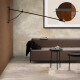 Glaseret porcelænsfliser til gulv, stort format 120x280 cm, beige, mat, rektificeret A4H257 City Beige #6