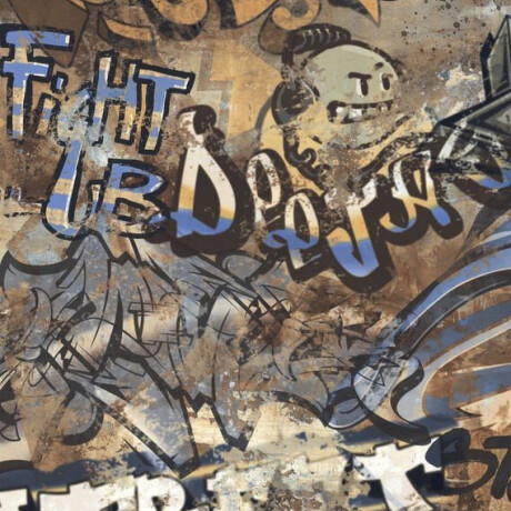 Glaseret porcelænsfliser til gulv, storformat 120x280 cm, mat, rektificeret A4H262 City Graffiti Multicolor #3