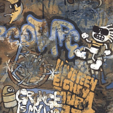 Glaseret porcelænsfliser til gulv, storformat 120x280 cm, mat, rektificeret A4H262 City Graffiti Multicolor #5