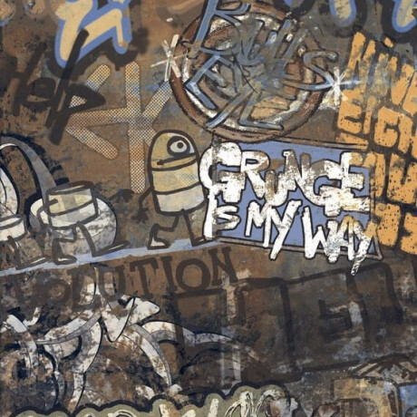Glaseret porcelænsfliser til gulv, storformat 120x280 cm, mat, rektificeret A4H262 City Graffiti Multicolor #6