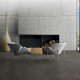 Glaseret porcelænsfliser til gulv, 120x120 cm, mørkegrå beton, mat, rektificeret, A4H326 Massive Dimgray #4