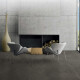 Glaseret porcelænsflise til gulv, 60x120 cm, mørkegrå beton, mat, rektificeret, A4H327 Massive Dimgray #1