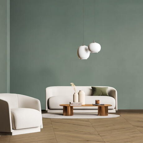 Glaseret porcelænsflise til gulv, 120x280 cm, matgrøn, rektificeret, A4H351 Mood Rise #4