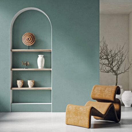 Storformat porcelænsflise, 120 x 280 cm, grøn, mat, rektificeret, A4H355 Mood Safe #3