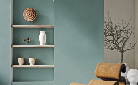 Glaseret porcelænsflise til gulv, 60 x 120 cm, matgrøn, rektificeret, A4H357 Mood Safe