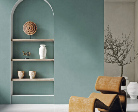 Glaseret porcelænsflise til gulv, 60 x 120 cm, matgrøn, rektificeret, A4H357 Mood Safe