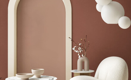 Glaseret porcelænsflise til gulv, 60x120 cm, lyserød, mat, rektificeret, A4H365 Mood Gentle