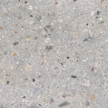 Glaseret keramisk flise til gulv, 120x120 cm, grå terrazzo, mat, rektificeret, A4H417 Ceppo Di Gre Multi #1