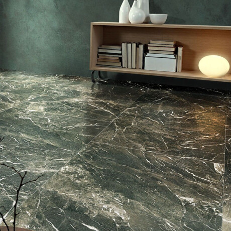 Storformat porcelænsflise, 120 x 270 cm, grøn, blank, rektificeret, A4H446 Verde Alpi #4