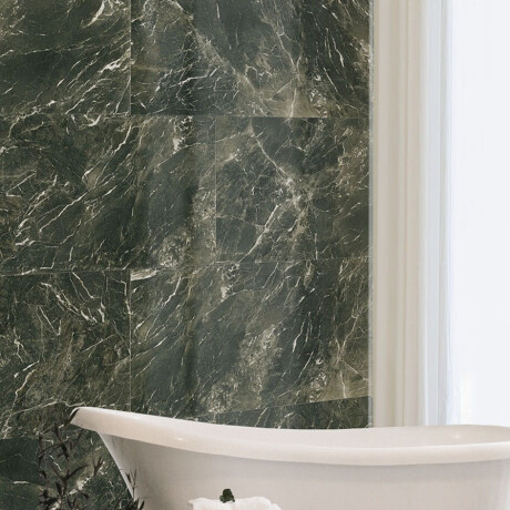 Storformat porcelænsflise, 120 x 270 cm, grøn, blank, rektificeret, A4H446 Verde Alpi #6