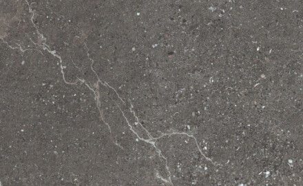 Steinfliser med årer til gulvet, 100x100, mat, mørkegrå A4H507 Volterra Stone