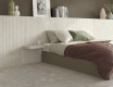 Rillet porcelænsflise til gulv, 60x120, lys grå, mat, A4H510 Rigat-One Ermetica Bianco
