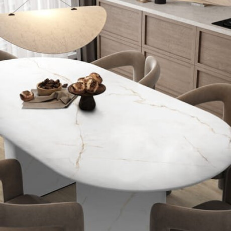 Storformat porcelænsfliser 120x280, marmor med varme årer, mat, A4H632 Dubai Gold #2