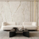 Storformat porcelænsfliser 120x280, marmor med varme årer, mat, A4H632 Dubai Gold #8