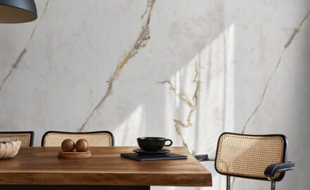 Gresfliser til gulvet, 60x120, marmor med varme årer, mat, A4H633 Dubai Gold