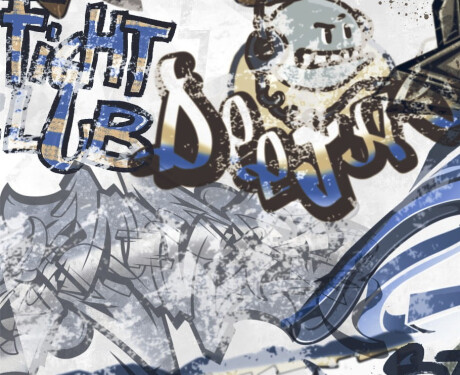 Glaseret porcelænsflise til gulv, 120 x 280 cm, mat grå, rektificeret, A4H640 City Graffiti White