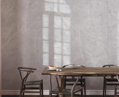 Storformat-keramisk flise 120x280, marmor med årer, blank, A4H800 Omani Pearl