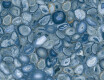 Storformat-fliser 120x280, blå agat, blank, A4H832 Aghatina Azul