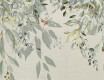 Vægfliser 60x120 cm, grå med blomstermønstre, mat A4H918 Flower