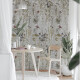 Vægfliser 60x120 cm, grå med blomstermønstre, mat, A4H919 Glame #3