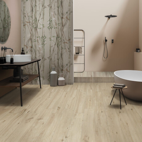 Vægfliser 60x120 cm, grå med blomstermønstre, mat, A4H920 Erbario #1