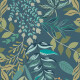 Vægfliser 60x120 cm, blå med blomstermønstre, mat, A4H924 Majorele #4