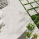 Glaseret porcelænsfliser til gulv 60x120 Ivory lys grå mat rektificeret A4H95 Terrazzo #9
