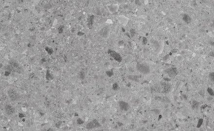 Glaseret porcelænsfliser til gulv 60x120, grå, mat, rektificeret, A4H97, terrazzo
