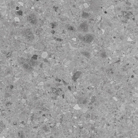 Glaseret porcelænsfliser til gulv 60x120, grå, mat, rektificeret, A4H97, terrazzo #4