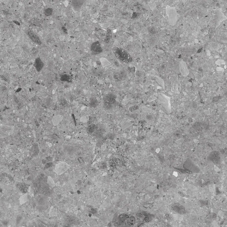 Glaseret porcelænsfliser til gulv 60x120, grå, mat, rektificeret, A4H97, terrazzo #7